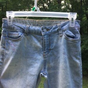 Light Wash Girls Skinny Jeans